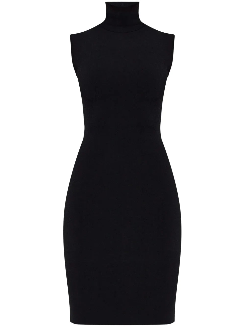 High-Neck Fitted Minidress