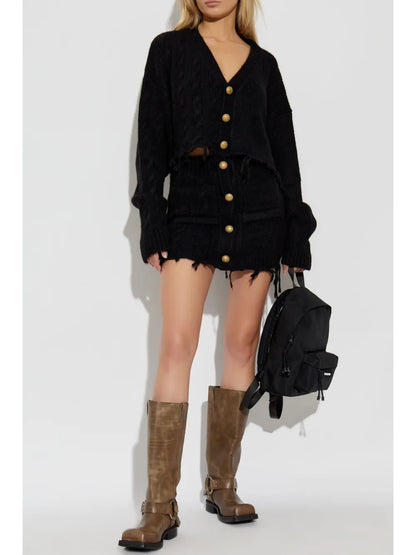 Frayed Cardigan