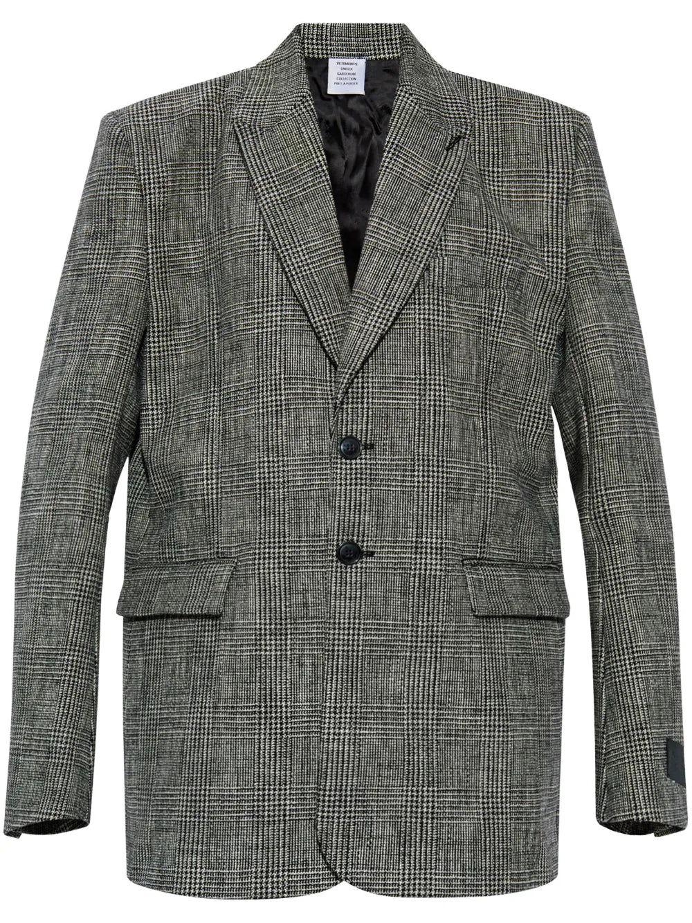 Checkered Cotton Blazer