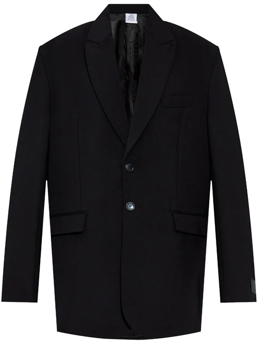 Wool Single-Breasted Jacket