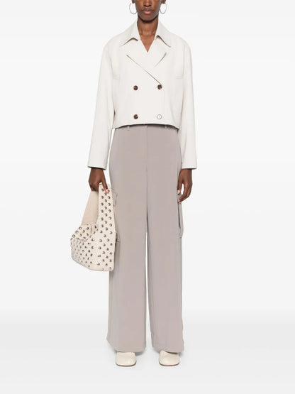 Crepe Cropped Jacket