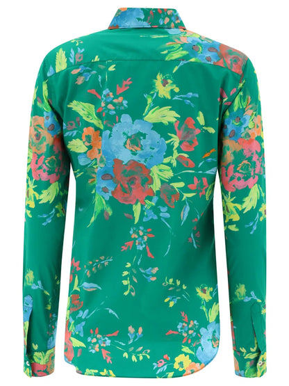 Floral-Print Cotton Shirt