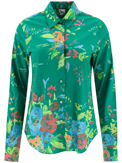 Floral-Print Cotton Shirt