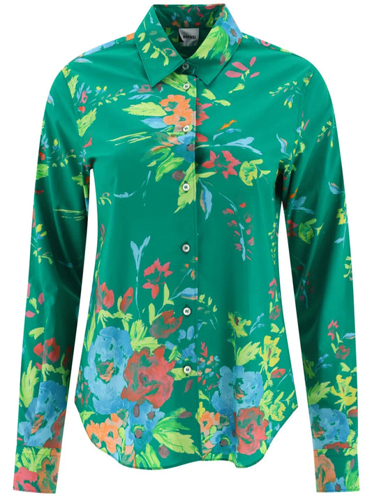 Floral-Print Cotton Shirt