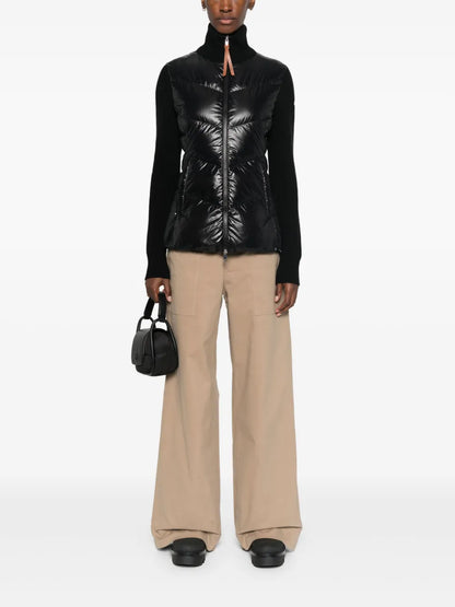 Padded Zip-Up Cardigan