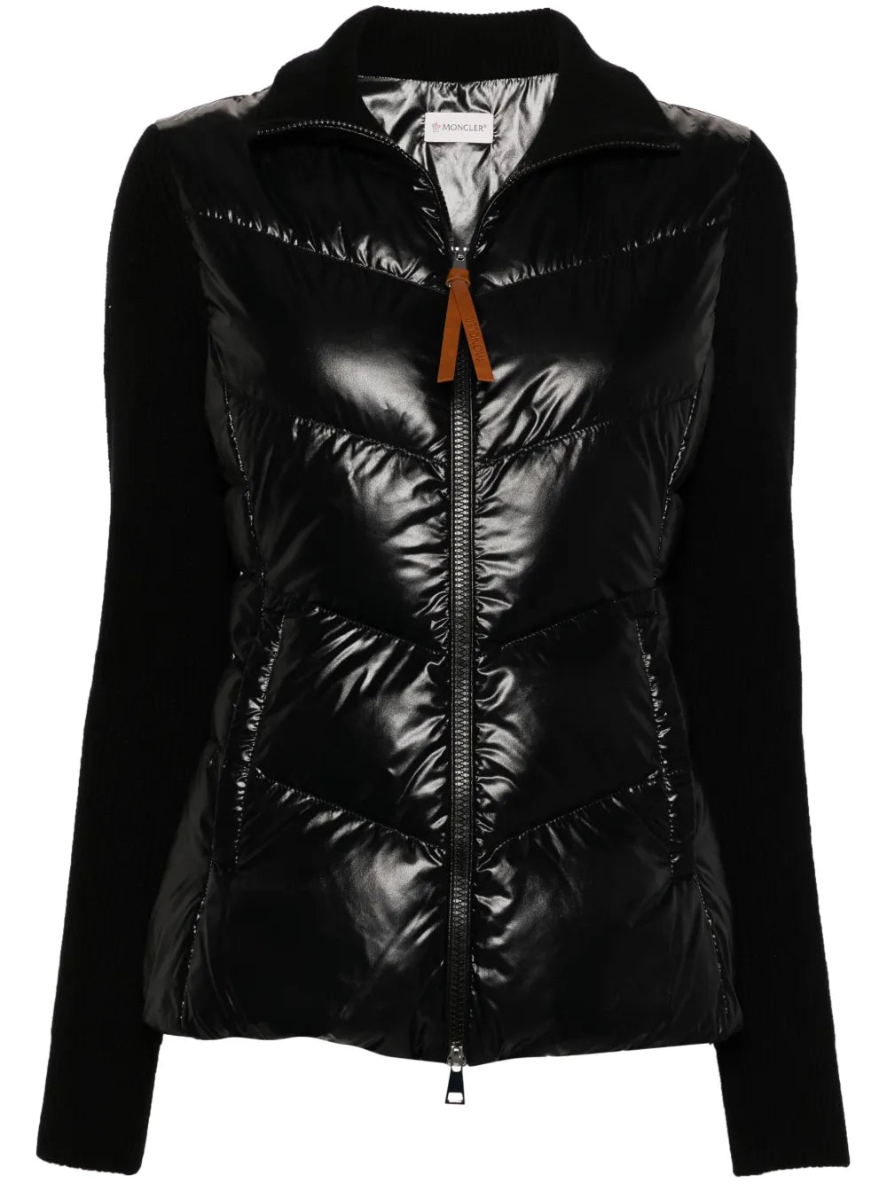 Padded Zip-Up Cardigan