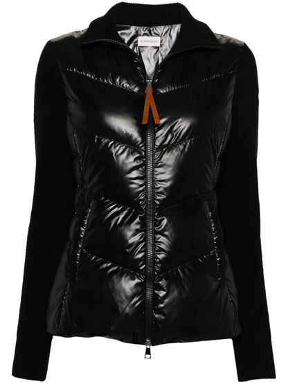 Padded Zip-Up Cardigan