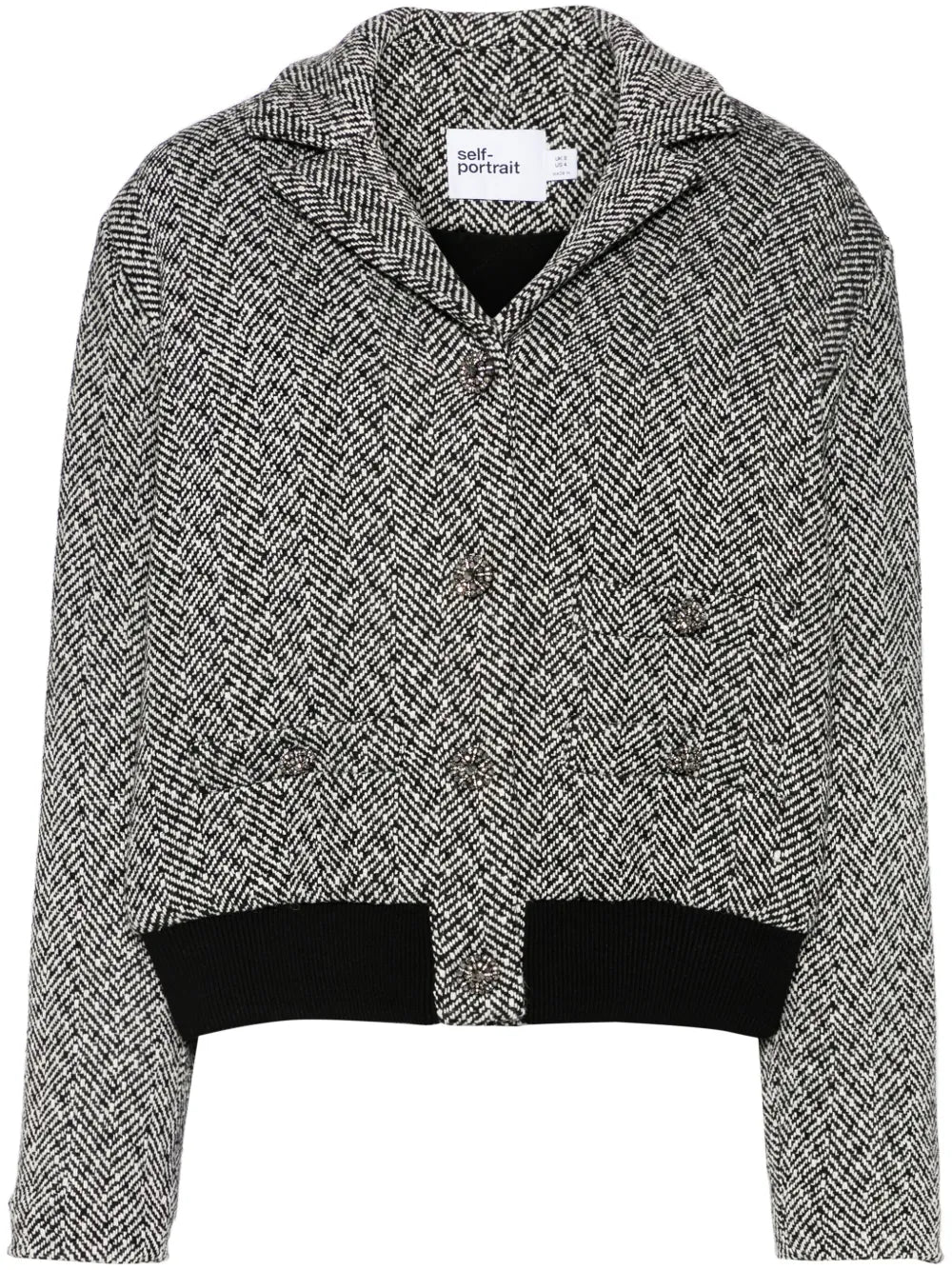Herringbone Bomber Jacket