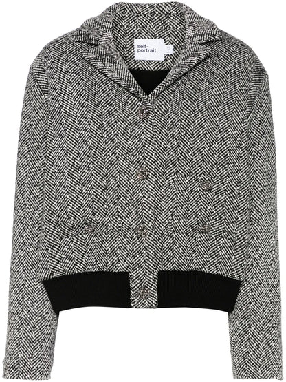 Herringbone Bomber Jacket