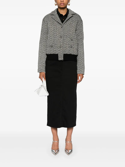 Herringbone Bomber Jacket