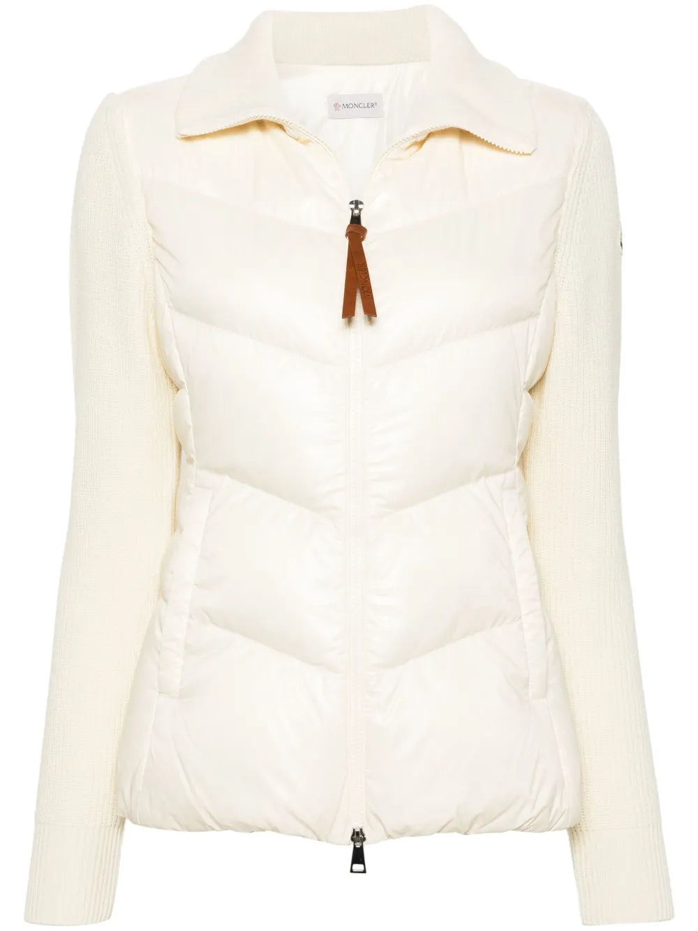 Padded Zip-Up Cardigan