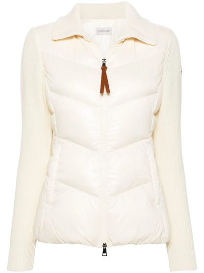 Padded Zip-Up Cardigan