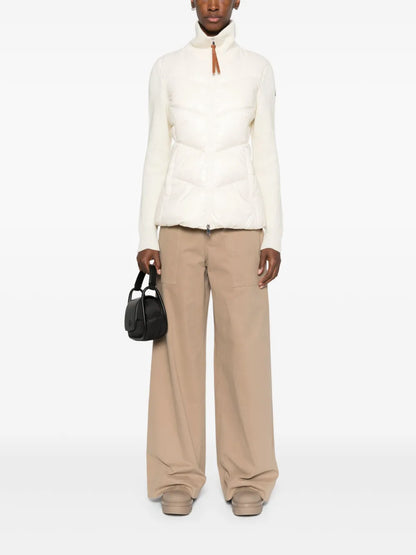 Padded Zip-Up Cardigan