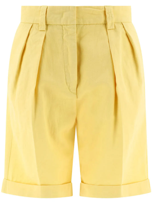 Pleated Chino Shorts