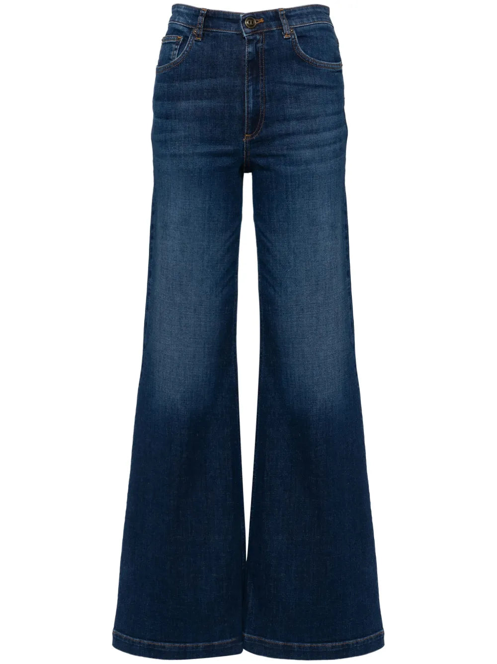Logo-Engraved Buttons Jeans
