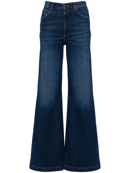 Logo-Engraved Buttons Jeans