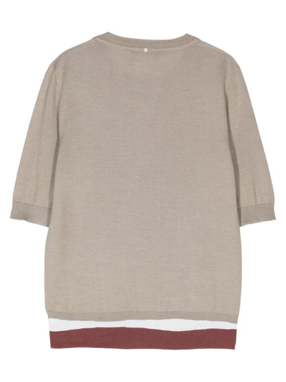 Crew-Neck Knitted Top