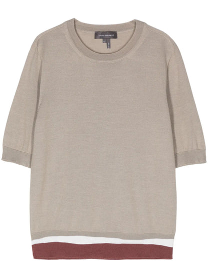 Crew-Neck Knitted Top