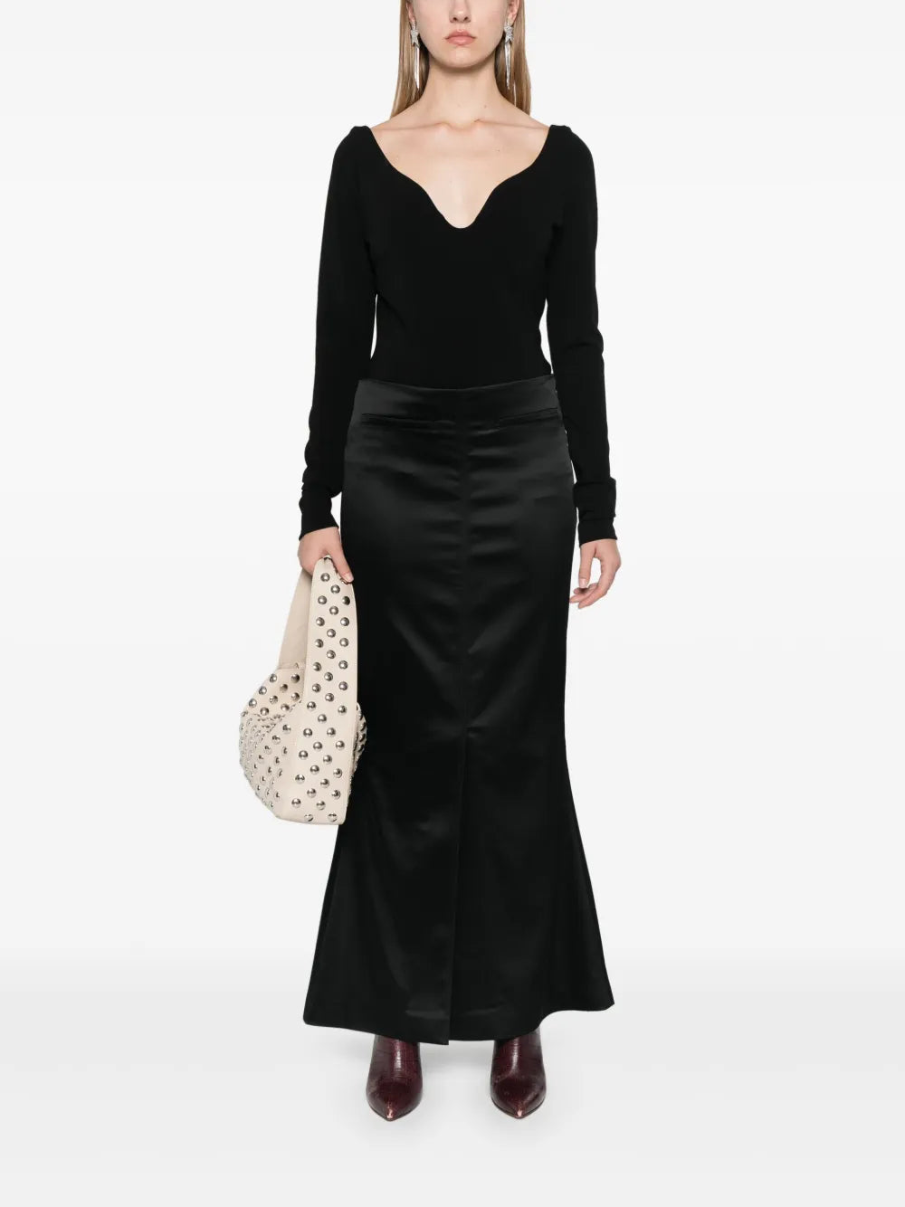 Satin Maxi Skirt