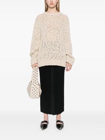 Merino Wool Midi Skirt