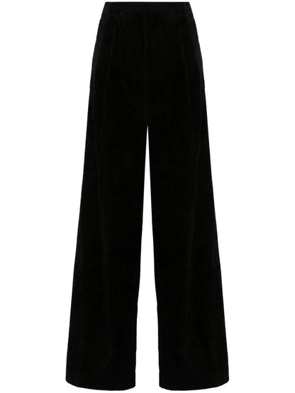 Pleated Wide-Leg Trousers