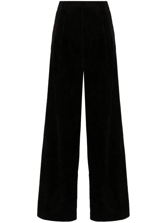 Pleated Wide-Leg Trousers