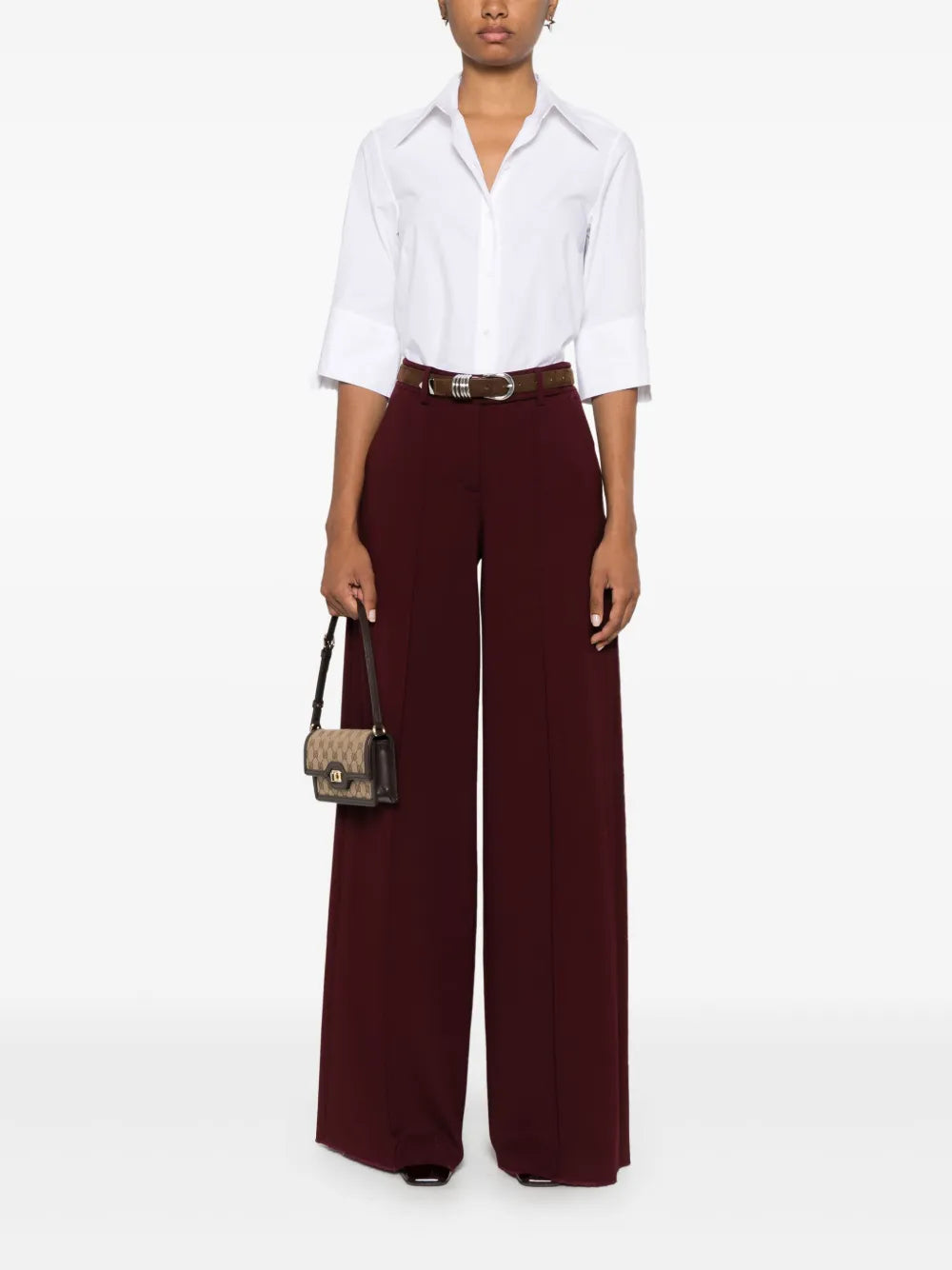 Half-Sleeves Poplin Blouse
