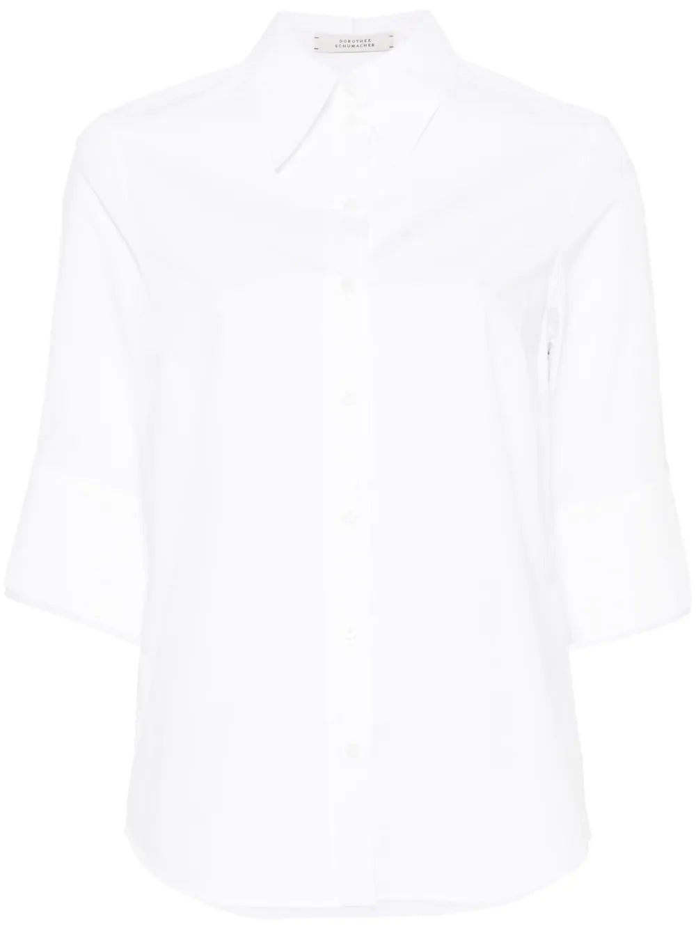Half-Sleeves Poplin Blouse