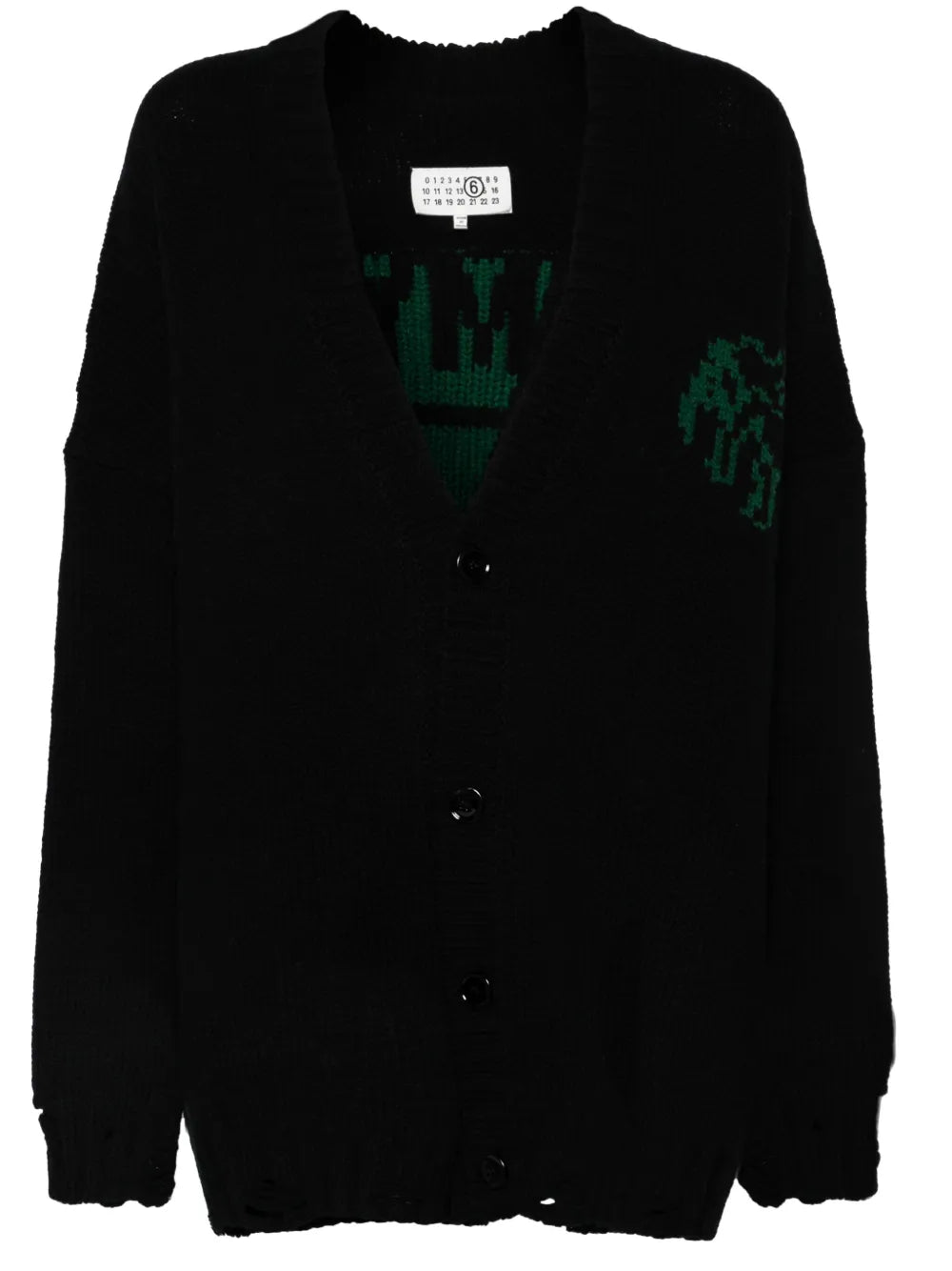 Single Stitch-Logo Cardigan