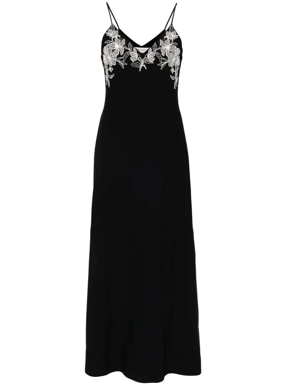 Embroidered Sleeveless Maxi Dress