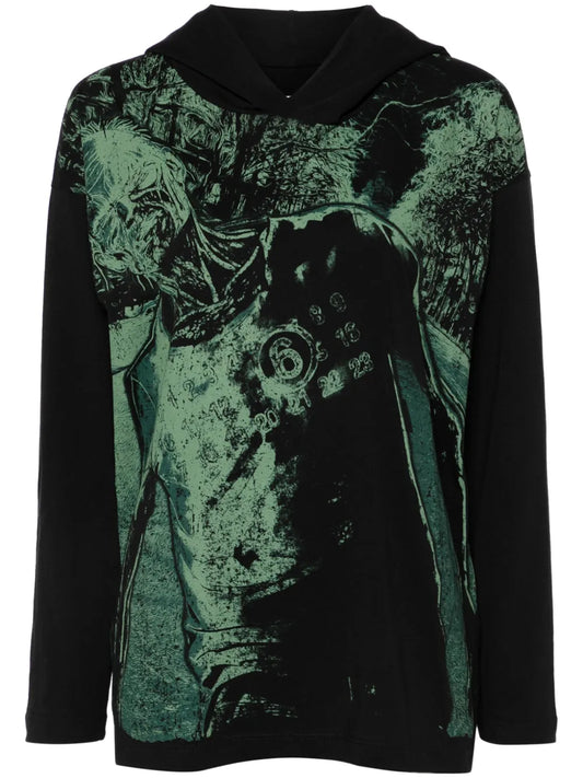 Numbers-Motif Hoodie