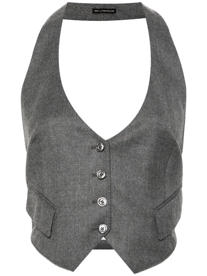 Flannel Openback Waistcoat