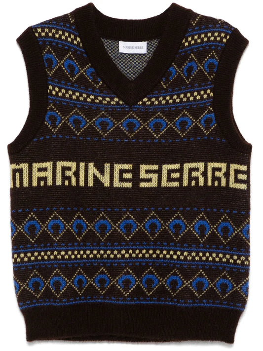 Jacquard Knit Vest
