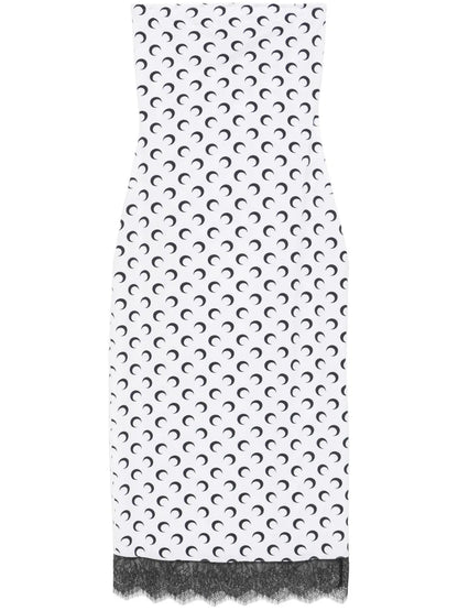 Crescent Moon Bustier Midi Dress