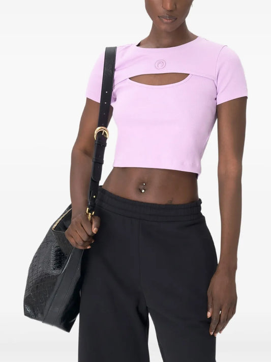 Cut-Out Jersey T-Shirt