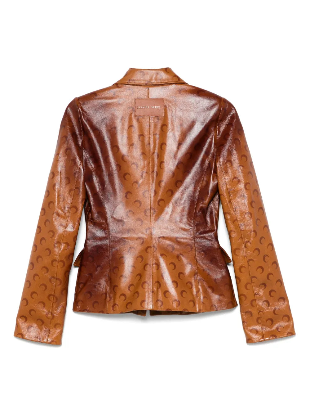 Moon-Airbrushed Leather Jacket