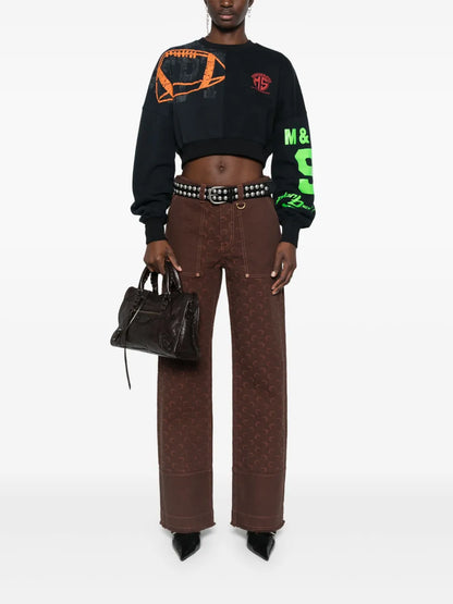 Moon-Jacquard Twill Jeans