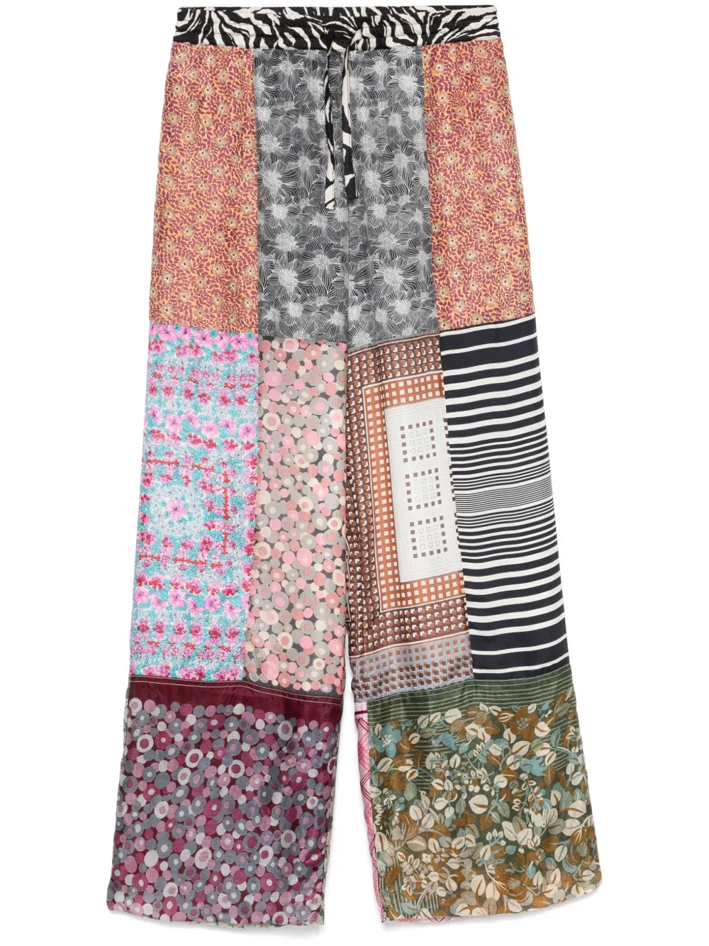 Regenerated Silk-Scarves Trousers