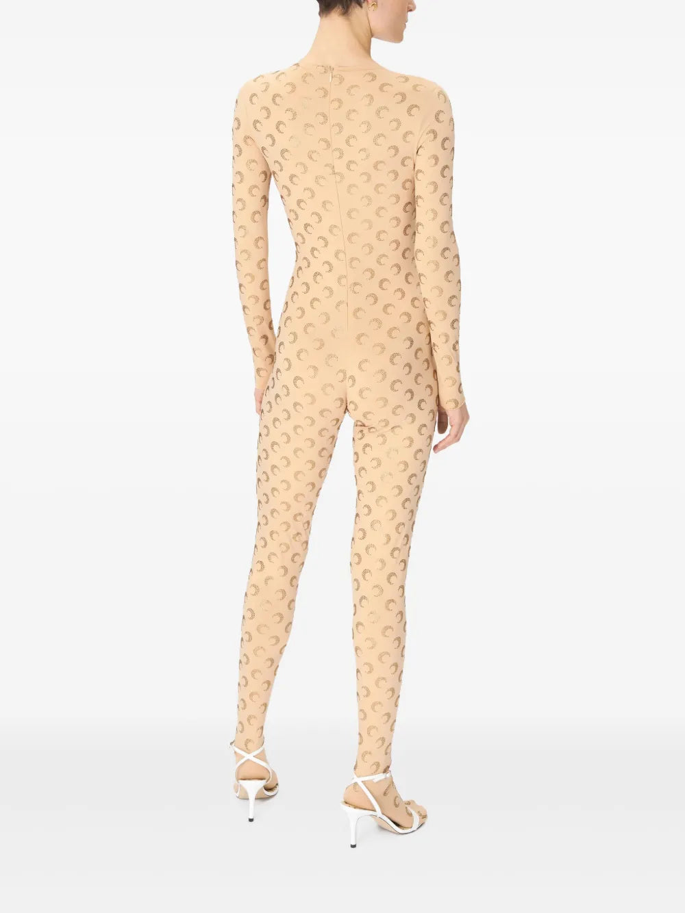 Moon-Pattern Jersey Jumpsuit