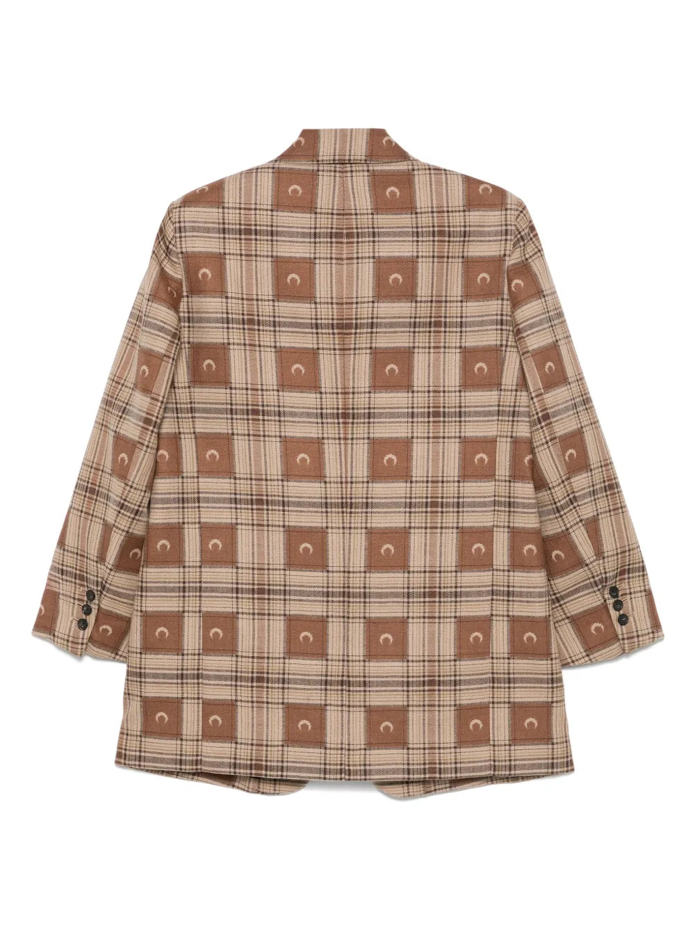 Moon-Checked Jacquard Blazer