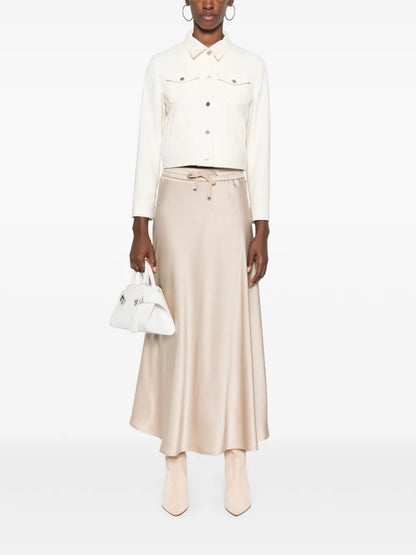 Satin Midi Skirt