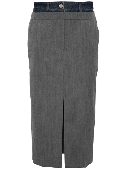 Layered Midi Skirt