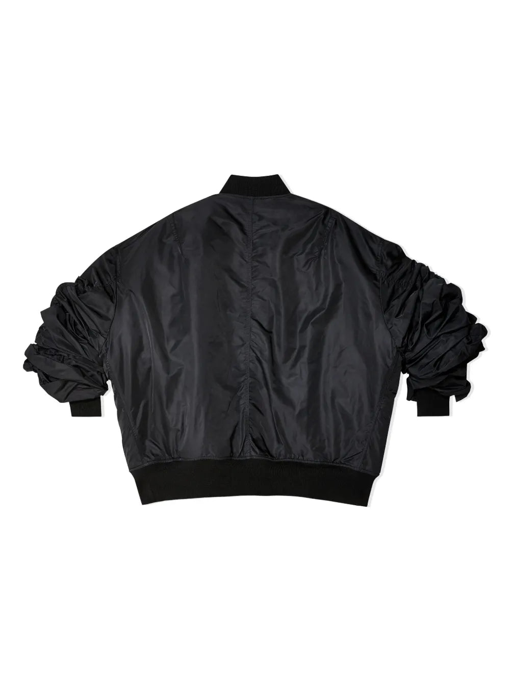 Rolled-Sleeves Bomber Jacket