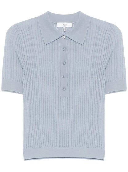 Ribbed Polo Shirt