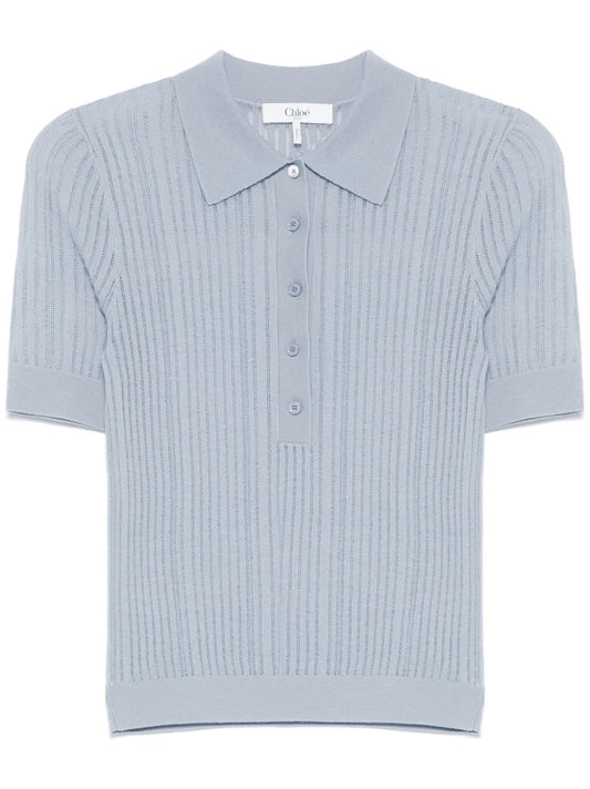 Ribbed Polo Shirt