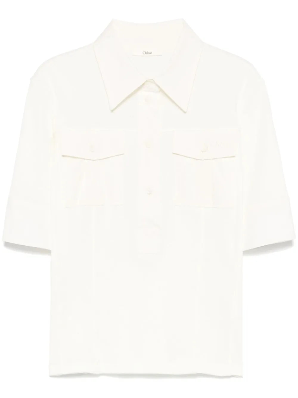 Logo-Embroidered Polo Top