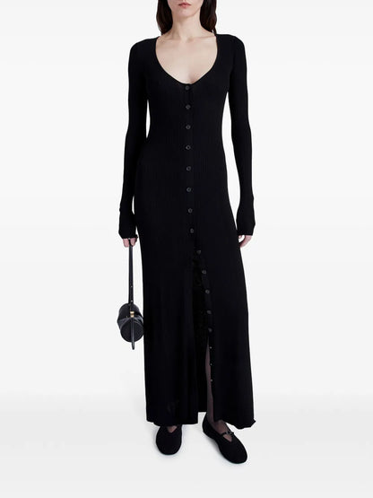 Athena Buttoned Maxi Dress