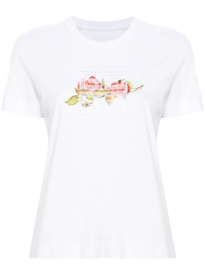 4G Lace Cotton T-Shirt