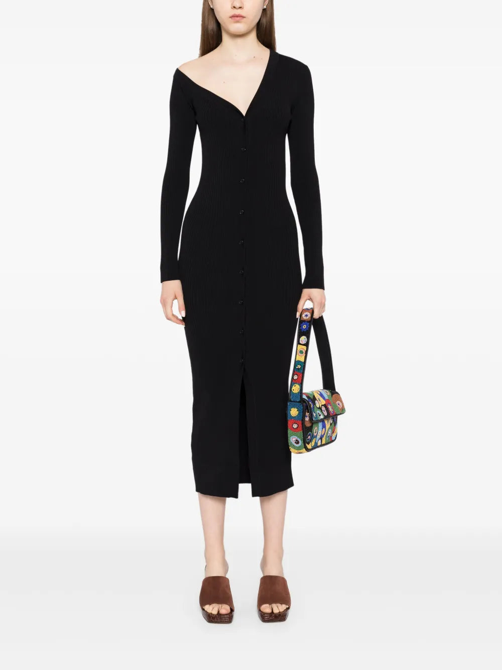 Ribbed-Knitted Dress