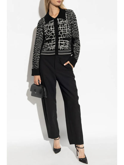 Riva Knitted Jacquard Cardigan